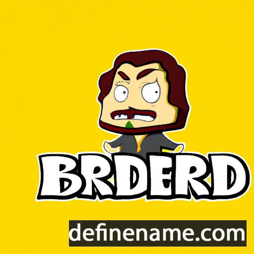 cartoon of the name Berarde