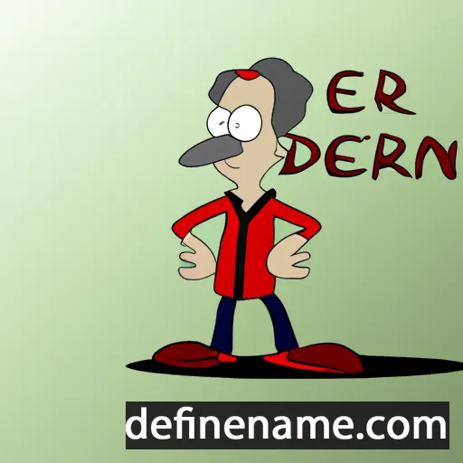 cartoon of the name Berdien