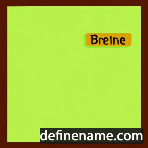 cartoon of the name Berdine