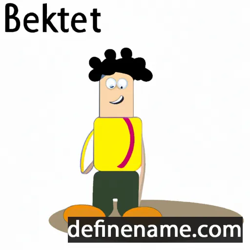 cartoon of the name Bereket