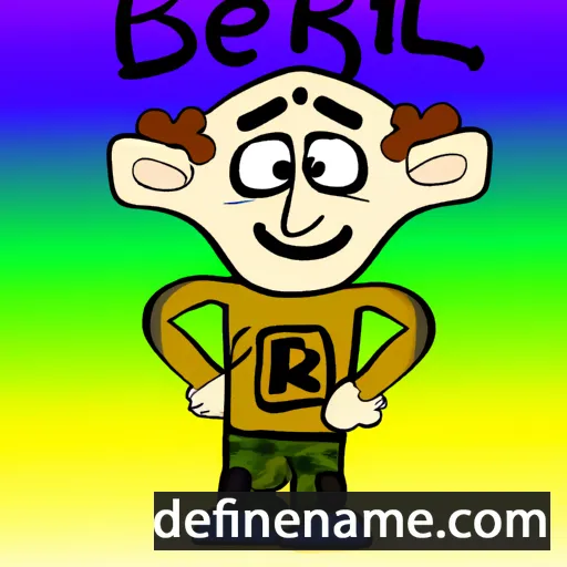 cartoon of the name Berel