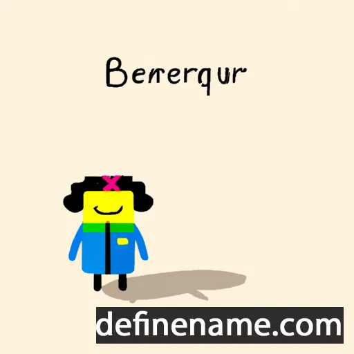 cartoon of the name Berenguiera