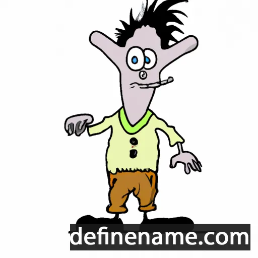 cartoon of the name Berfu