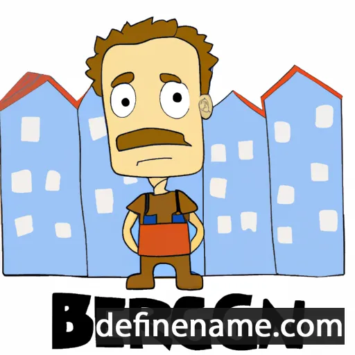 cartoon of the name Bergen