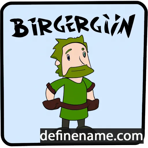 Bergfinnr cartoon