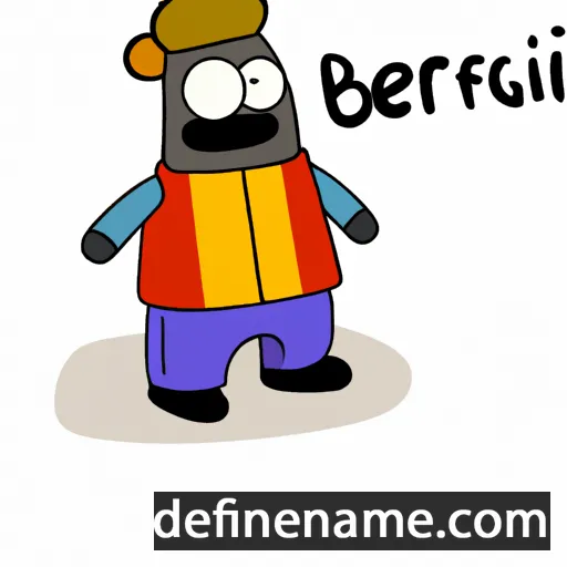 cartoon of the name Bergliót