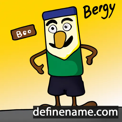 Bergný cartoon