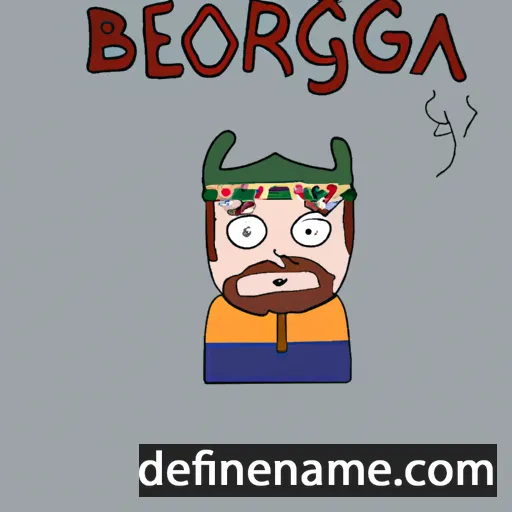 Bergtóra cartoon