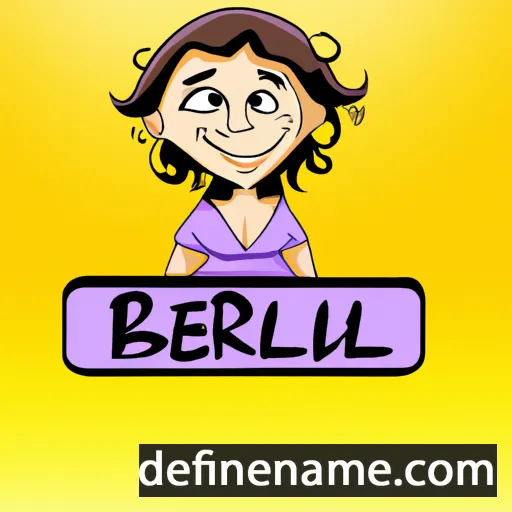 cartoon of the name Beril