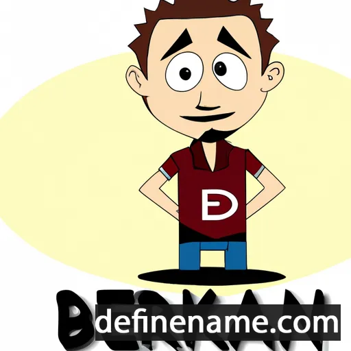 cartoon of the name Berkan