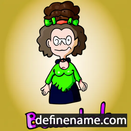 cartoon of the name Bernadene