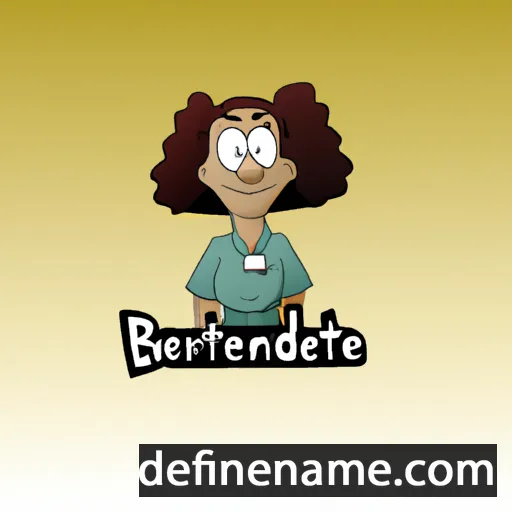 cartoon of the name Bernadete