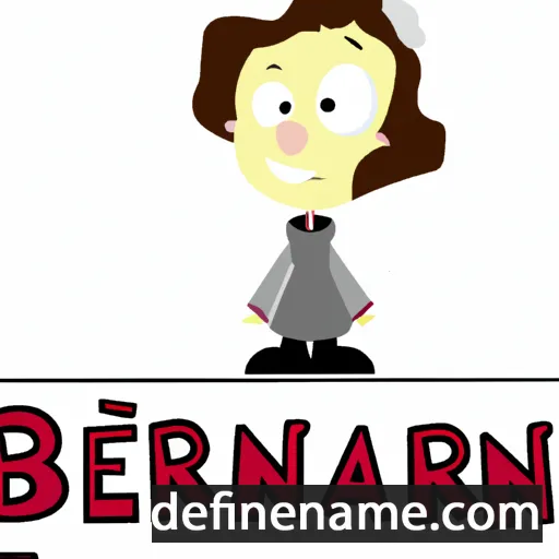 cartoon of the name Bernardien