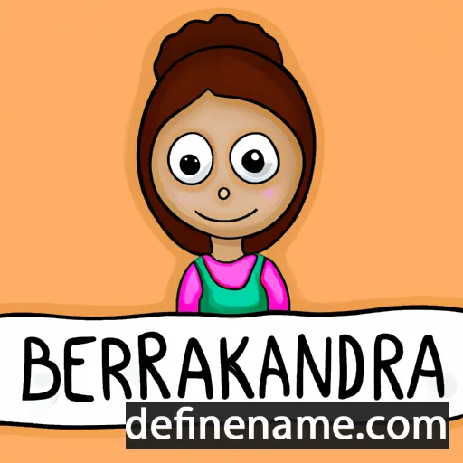 cartoon of the name Bernardika