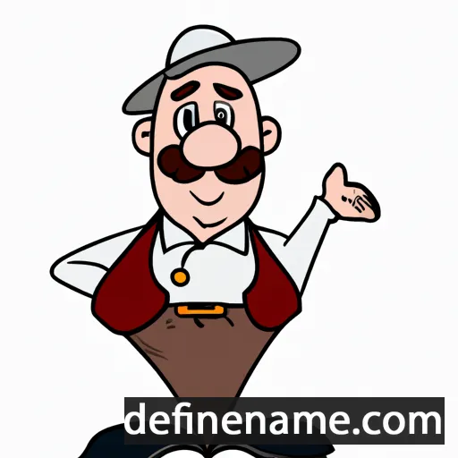 cartoon of the name Bernardim