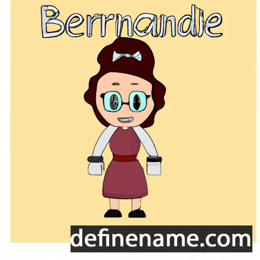 cartoon of the name Bernardiñe