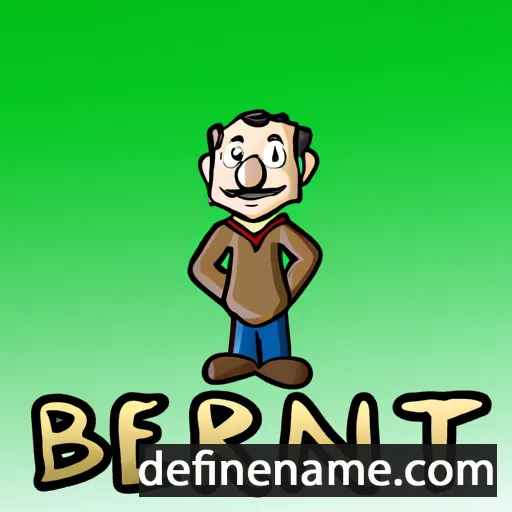 cartoon of the name Bernart