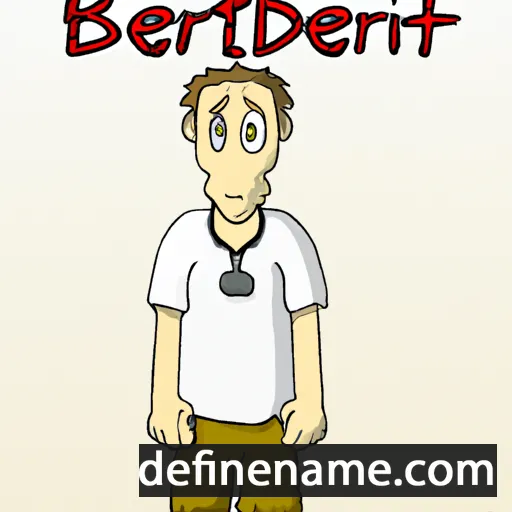 cartoon of the name Berndt