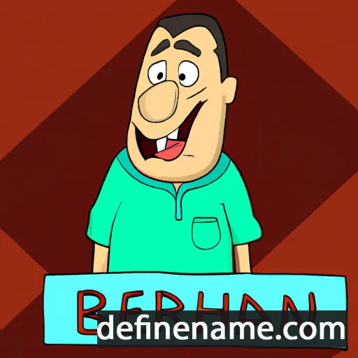 cartoon of the name Bernhar