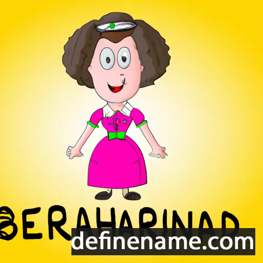 cartoon of the name Bernhardina