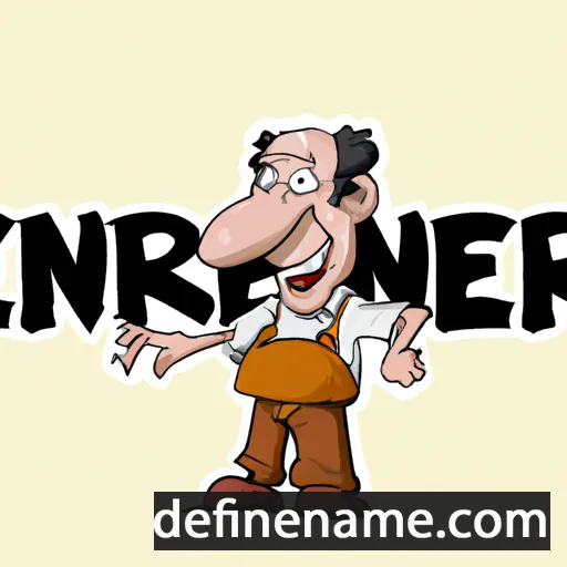 cartoon of the name Bernher