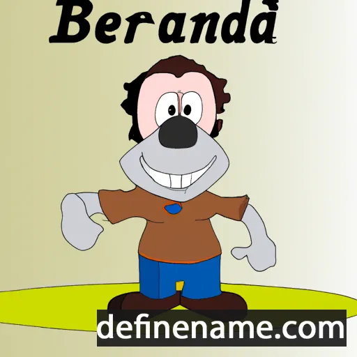 cartoon of the name Bernoard