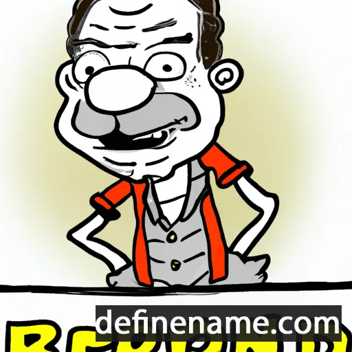 cartoon of the name Bernold