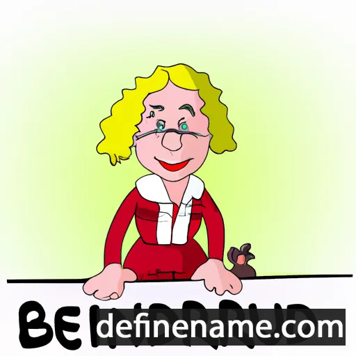 cartoon of the name Berntrud