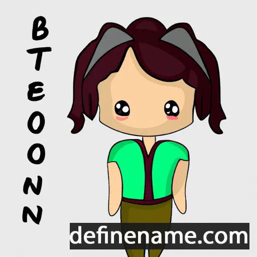 cartoon of the name Berónica