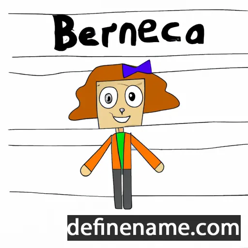 cartoon of the name Beronica