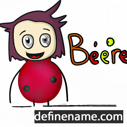 cartoon of the name Berrie