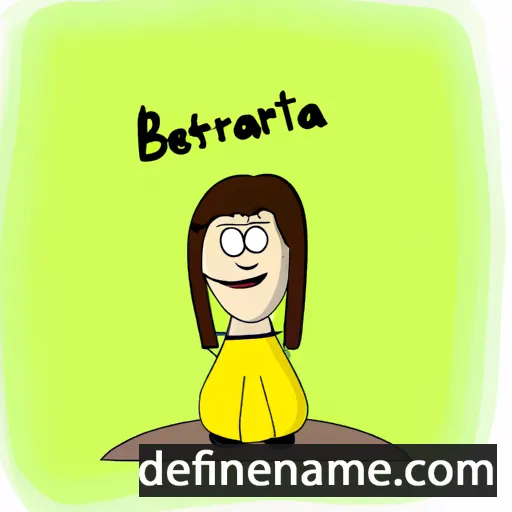 cartoon of the name Bertana