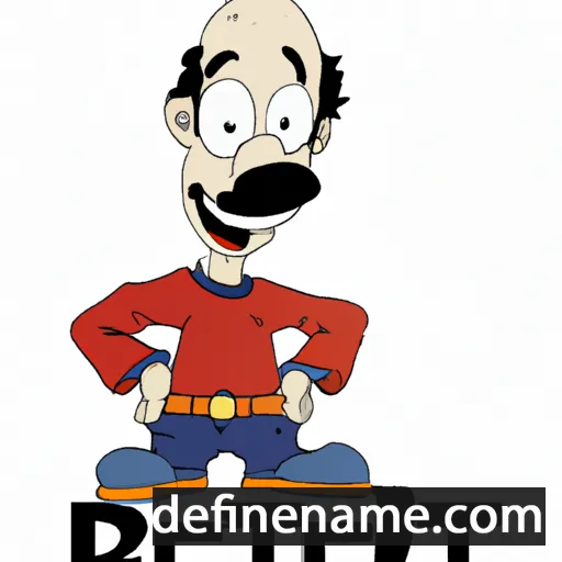 cartoon of the name Bertel