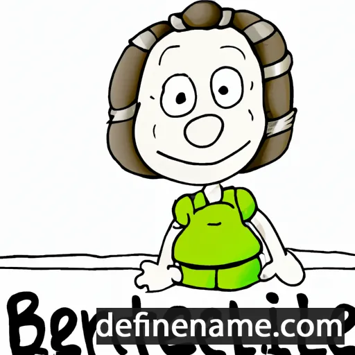 cartoon of the name Berteline