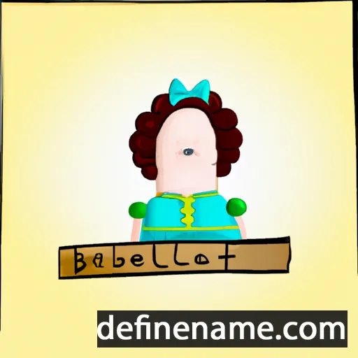 cartoon of the name Berthabelle