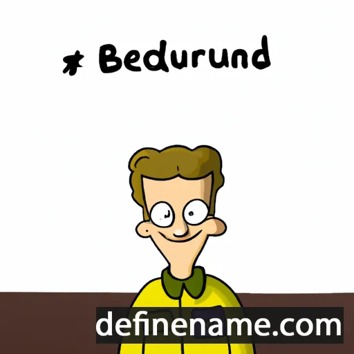 cartoon of the name Berthaud