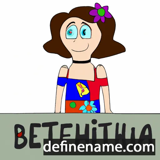 cartoon of the name Berthenia