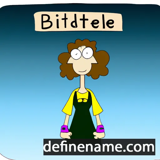 cartoon of the name Berthilde