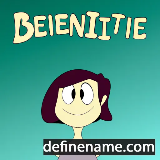 cartoon of the name Berthine