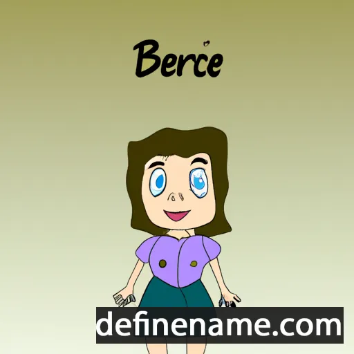 cartoon of the name Bertice