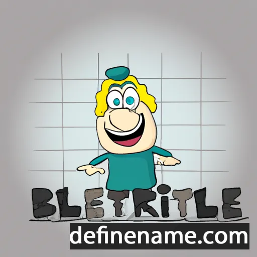 cartoon of the name Bertile