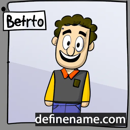 cartoon of the name Bertolfo