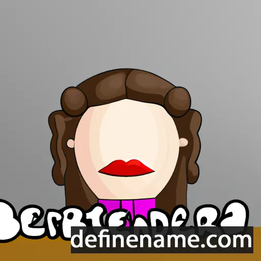 cartoon of the name Bertranda