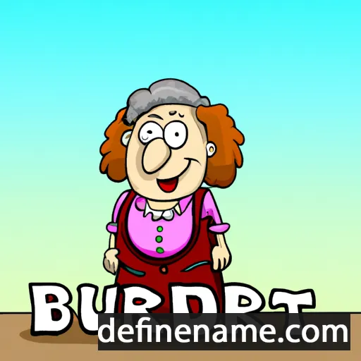 cartoon of the name Bertrud