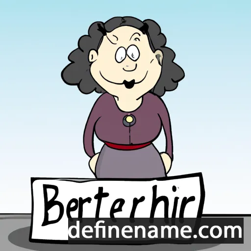 cartoon of the name Bertrude