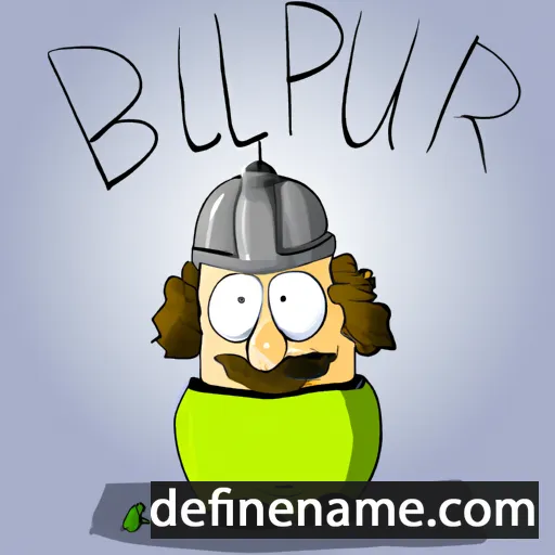 cartoon of the name Bertulph