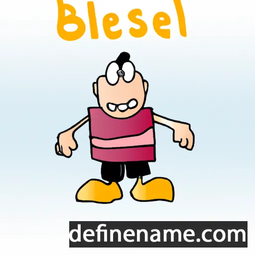 cartoon of the name Beseleel