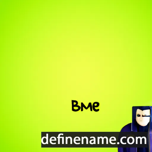 cartoon of the name Besime