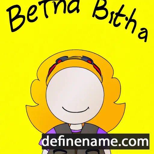 cartoon of the name Betha