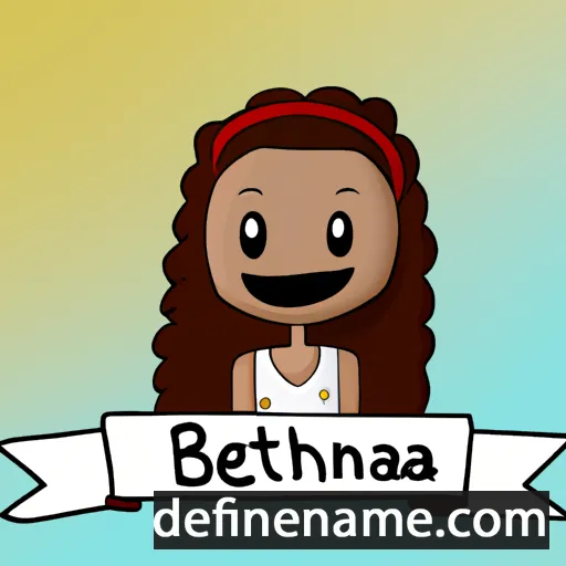 cartoon of the name Bethania